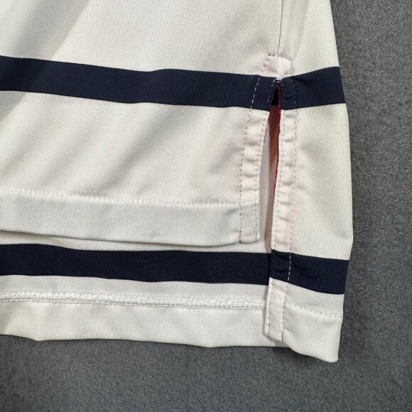 Ralph Lauren RLX Mens L White Stripe Ryder Cup USA 2016 Logo Golf Polo Shirt - Picture 7 of 12